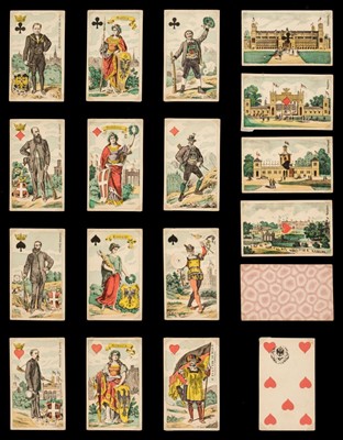 Lot 230 - Austrian Shooting Festival Piquet cards, F. Piatnik, circa 1868, & 2 others