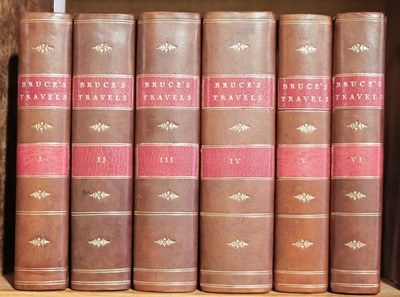 Lot 9 - Bruce (James). Travels to Discover the Source of the Nile, 6 volumes, 1790-91