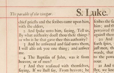 Lot 328 - Bible [English]. The Holy Bible, Containing the Old Testament and the New, 1717/16