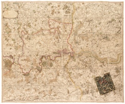 Lot 180 - London. Faden (William), The Country Twenty-Five Miles Round London..., 1790