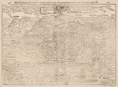 Lot 189 - Munster (Sebastian). Wyssenburgum civitas imperialis..., Basle, circa 1550