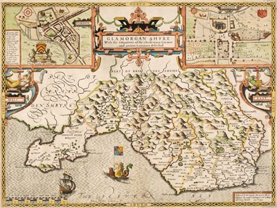 Lot 208 - Wales. Speed (John), Glamorgan Shire..., circa 1627