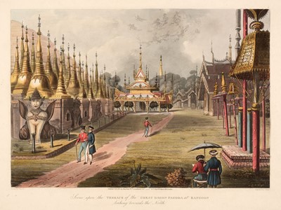 Lot 234 - Moore (Lieutenant Joseph). Sixteen plates from Views in Rangoon, 1825 - 26