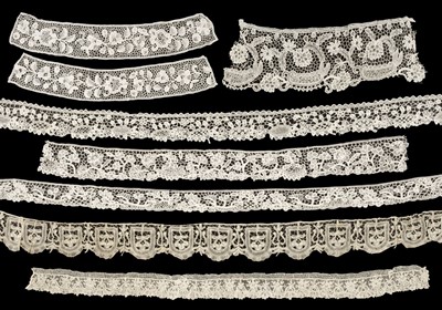 Lot 167 - Lace. Six lengths of Youghal lace, Ireland, 19th century