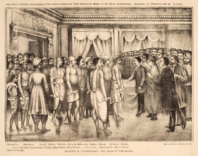 Lot 85 - Tagore (Rajah Sourindro Mahun). The Twenty Principle Kávyakáras of the Hindus, 1883
