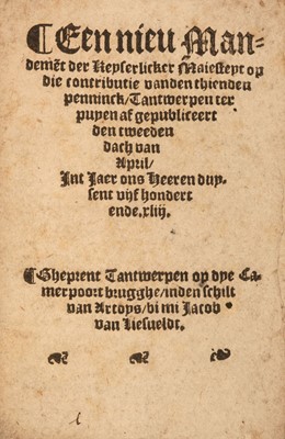 Lot 317 - Alaers (François). Een cort vervat van alle menschelijcke insettinghen der Roomscher Kercke…