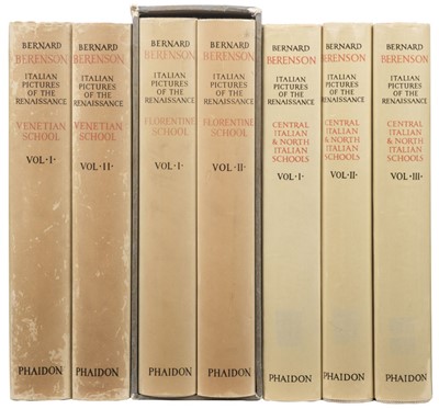 Lot 362 - Berenson (Bernard). Italian Pictures of ethe Renaissance, 2 volumes, 1957