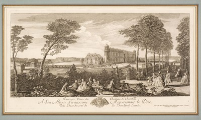 Lot 236 - Rigaud (Jacques). Six engravings of Chantilly, circa 1735