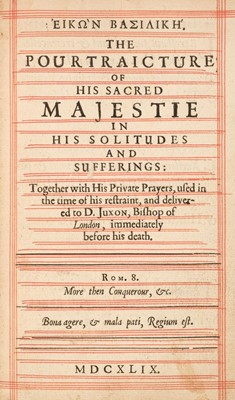 Lot 320 - Gauden (John). Eikon Basilike [in Greek]. The Pourtraictur of His Sacred Majestie...