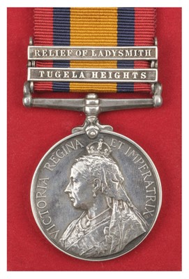 Lot 515 - Queen's South Africa 1899-1902, 2 clasps, (Lieut: A. Deas. R.N, H.M.S, Philomel.)
