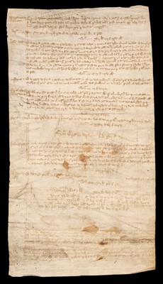 Lot 260 - Herefordshire Account Roll. Account roll of honour of Wigmore, 1387-88