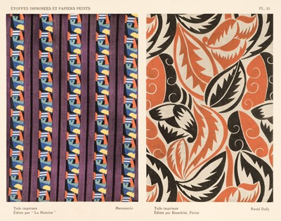 Lot 378 - Moussinac (Leon). Etoffes Imprimées et Papier Peints, & Tapis, Paris, 1924-25, and 10 others