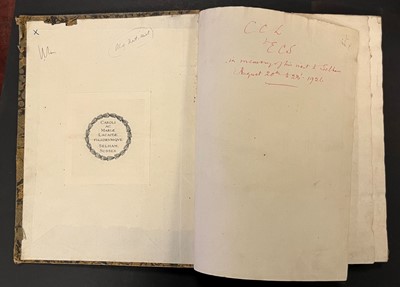 Lot 31 - Colonna (Fabio). Lyncei Phytobasanon cui accessit vita Fabi et Lynceorum notitia, 1744