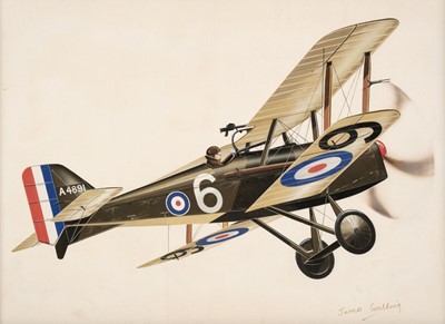 Lot 110 - Goulding (James, 1923-2010). SE5a, gouache on board