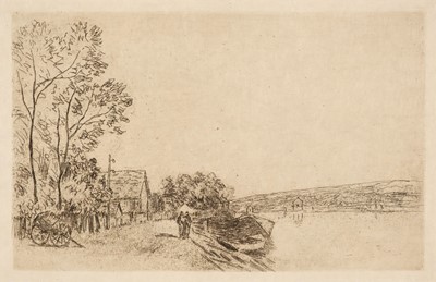 Lot 288 - Sisley (Alfred). Bords du Loing, La Charette, 1890