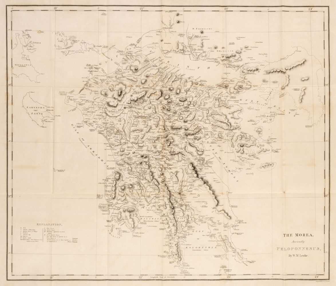 Lot 16 - Leake (William Martin). Travels in the Morea, 3 volumes, 1830