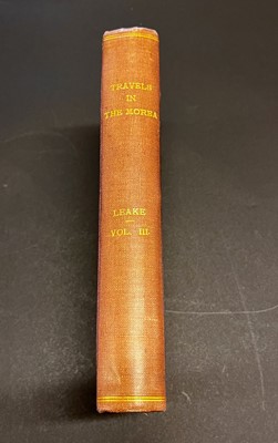 Lot 16 - Leake (William Martin). Travels in the Morea, 3 volumes, 1830