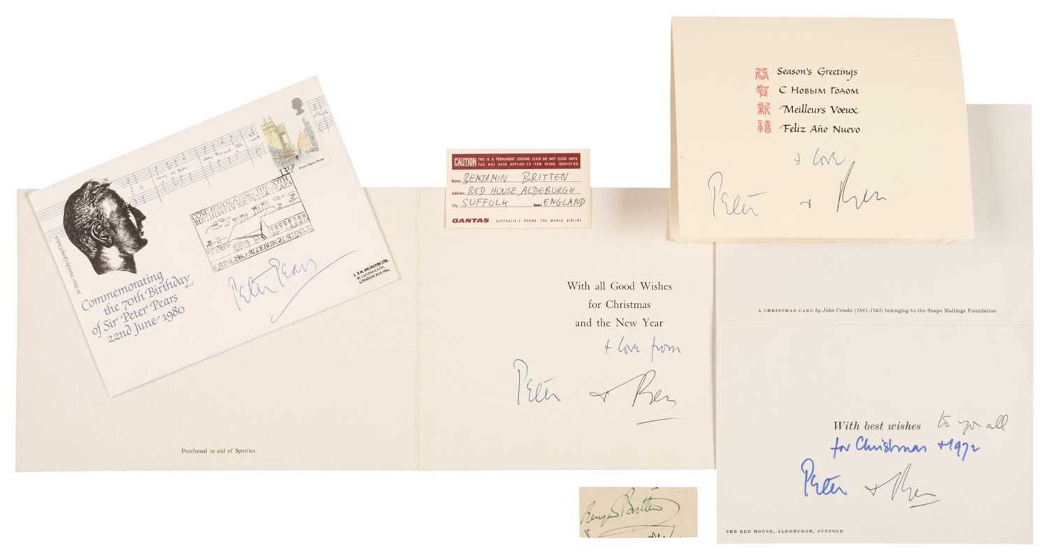Lot 315 - Britten (Benjamin, 1913-1976) & Pears