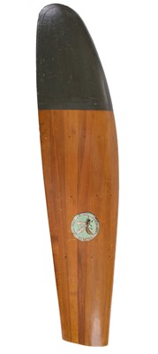 Lot 72 - Propeller. A WWI Tibbenham Ltd cut propeller blade