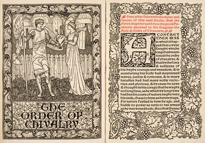 Lot 827 - Kelmscott Press. The Order of Chivalry, Hammersmith: Kelmscott Press, [1893]

discretion