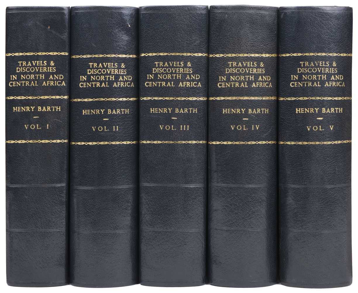 Lot 4 - Barth (Heinrich). Travels and Discoveries in North and Central Africa, 1st edition, 1857-58