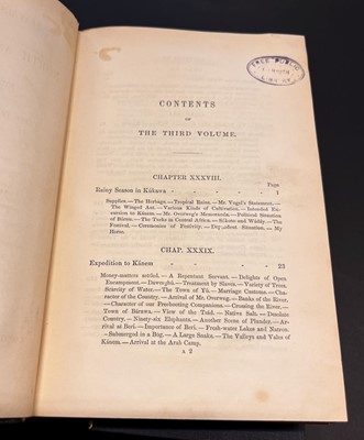 Lot 4 - Barth (Heinrich). Travels and Discoveries in North and Central Africa, 1st edition, 1857-58