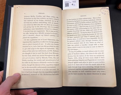 Lot 4 - Barth (Heinrich). Travels and Discoveries in North and Central Africa, 1st edition, 1857-58