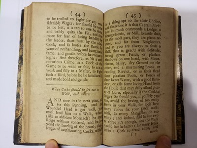 Lot 35 - Howlett, Robert. The Royal Pastime of Cock-Fighting..., 1709