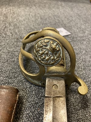 Lot 386 - Swords. A 19th century Indian Police sword plus one other