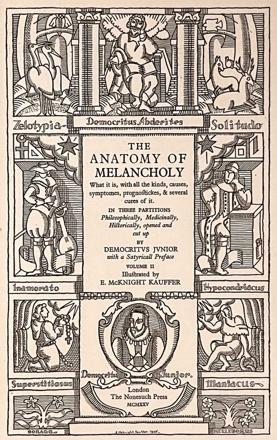 Lot 200 - Burton (Robert).   The Anatomy of Melancholy, 2 vols., Nonesuch Press, 1925