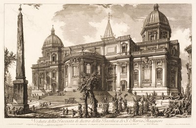 Lot 276 - Piranesi (G. B.). Veduta della Facciata di dietro della Basilica di S. Maria Maggiore