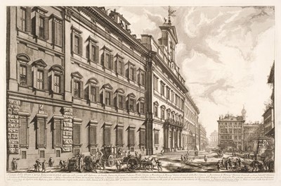 Lot 277 - Piranesi. (G. B.). Veduta della Gran Curia Innocenziana..., [1800 - 07]