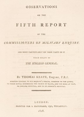 Lot 93 - Keate (Thomas). Observations on the Fifth Report, 1808