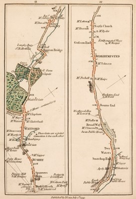 Lot 46 - Cary (John). Cary's Survey of the High Roads from London to Hampton Court..., 2nd ed., 1799
