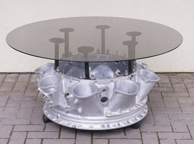 Lot 82 - Rolls Royce Coffee Table. A novelty coffee table