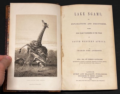 Lot 1 - Andersson (Charles). Lake Ngami, 1st edition, 1856