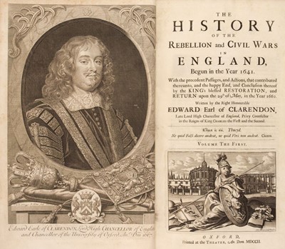 Lot 320 - Clarendon (Edward, Earl of). The History of the Rebellion and Civil Wars, 3 vols., 1702-04