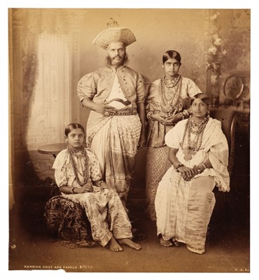 Lot 21 - Ceylon. A group of 5 photographs by Joseph Lawton, 1870s