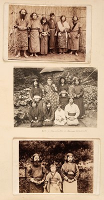 Lot 80 - Japan. An album containing approximately 78 photographs, late 19th and early 20th century