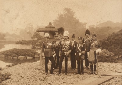 Lot 87 - Lord Kitchener's Mission to Japan. Group of Lord Kitchener's Mission to Japan to attend