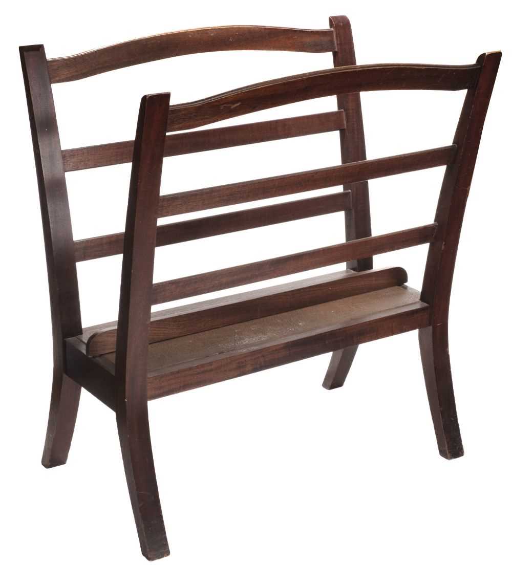 Lot 374 - Print Racks. A pair of four-legged modern