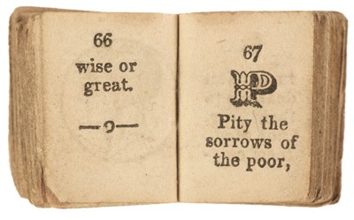 Lot 574 - Miniature books. The Golden Alphabet; or Parent's Guide and Child's Instructor, 1846