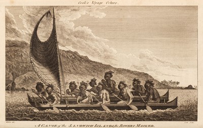 Lot 15 - Cook (James). A Voyage to the Pacific Ocean, 1st abridged edition, 4 volumes, 1784