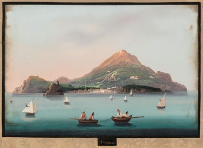 Lot 173 - Neapolitan School. Five gouache drawings, mid-19th century