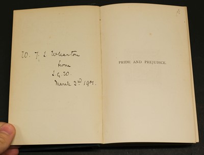 Lot 603 - Austen (Jane). Pride and Prejudice, 2nd 'Peacock' edition, London: George Allen, March 1895