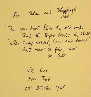 Lot 901 - Hughes (Ted). Recklings, 1966