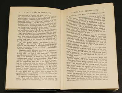 Lot 610 - Austen (Jane). Sense and Sensibility, London: George Allen, 1899