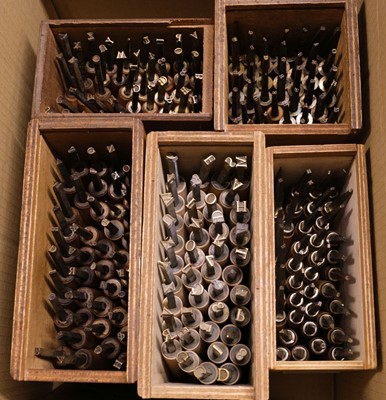 Lot 361 - Handle letters. Five sets of York handle letters