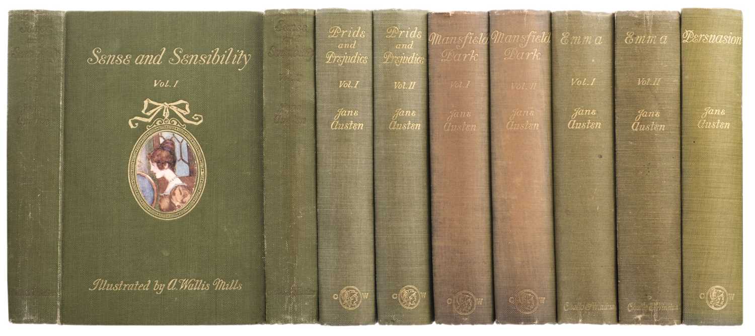 Lot 618 - Austen (Jane). The Novels, 9 volumes (out of 10), London: Chatto & Windus, 1908-10