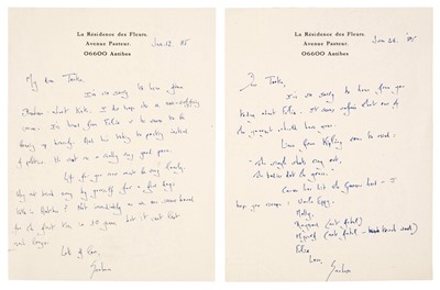 Lot 627 - Greene (Graham (1904-1991). Three Autograph Letters Signed, 'Graham'
